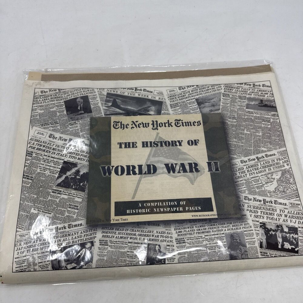 New York Times History of World War II Compilation of Historic Newspaper Pages